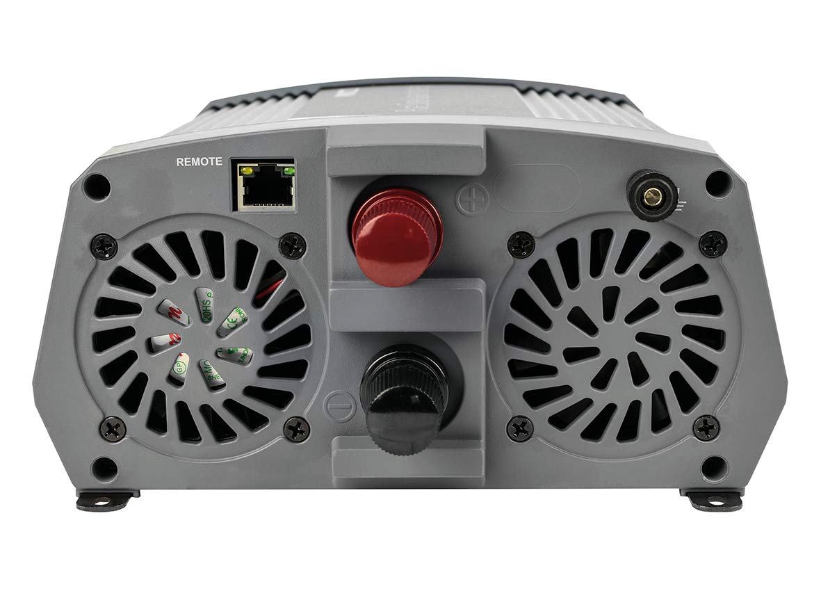 Pro-User PSI600 19127 600 W czysta fala sinusoidalna 12 V na 230 V przetwornica napięcia z pilotem zdalnego sterowania i wyjściem USB
