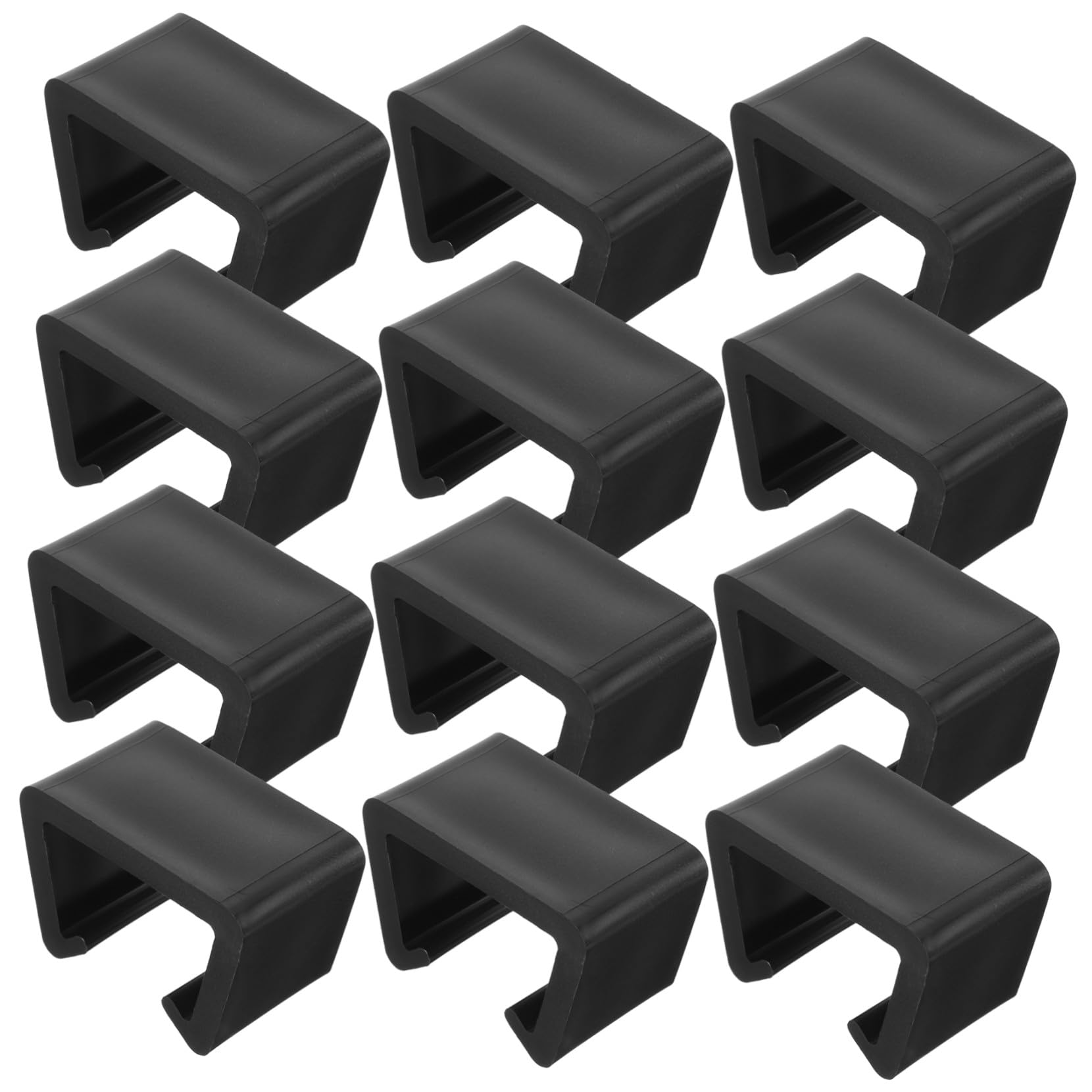 Pinces de fixation pour mobilier jardin rotin : lot de 12 clips pour canapé de terrasse
