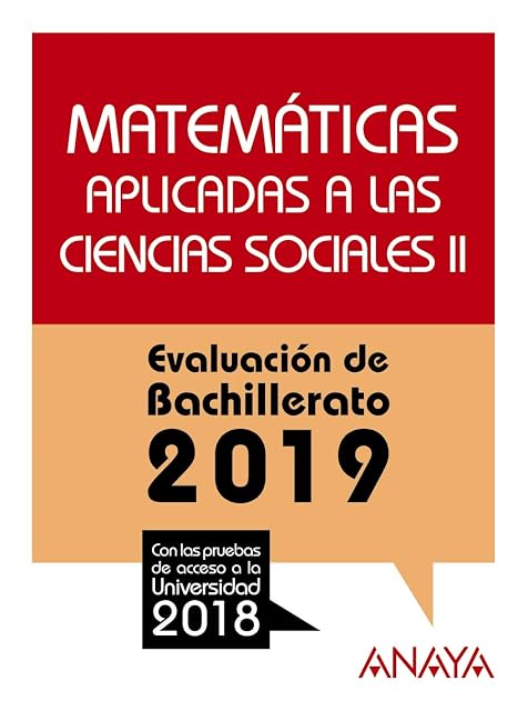 Portada de Matemáticas Aplicadas a las Ciencias Sociales II: Evaluacion de Bachil