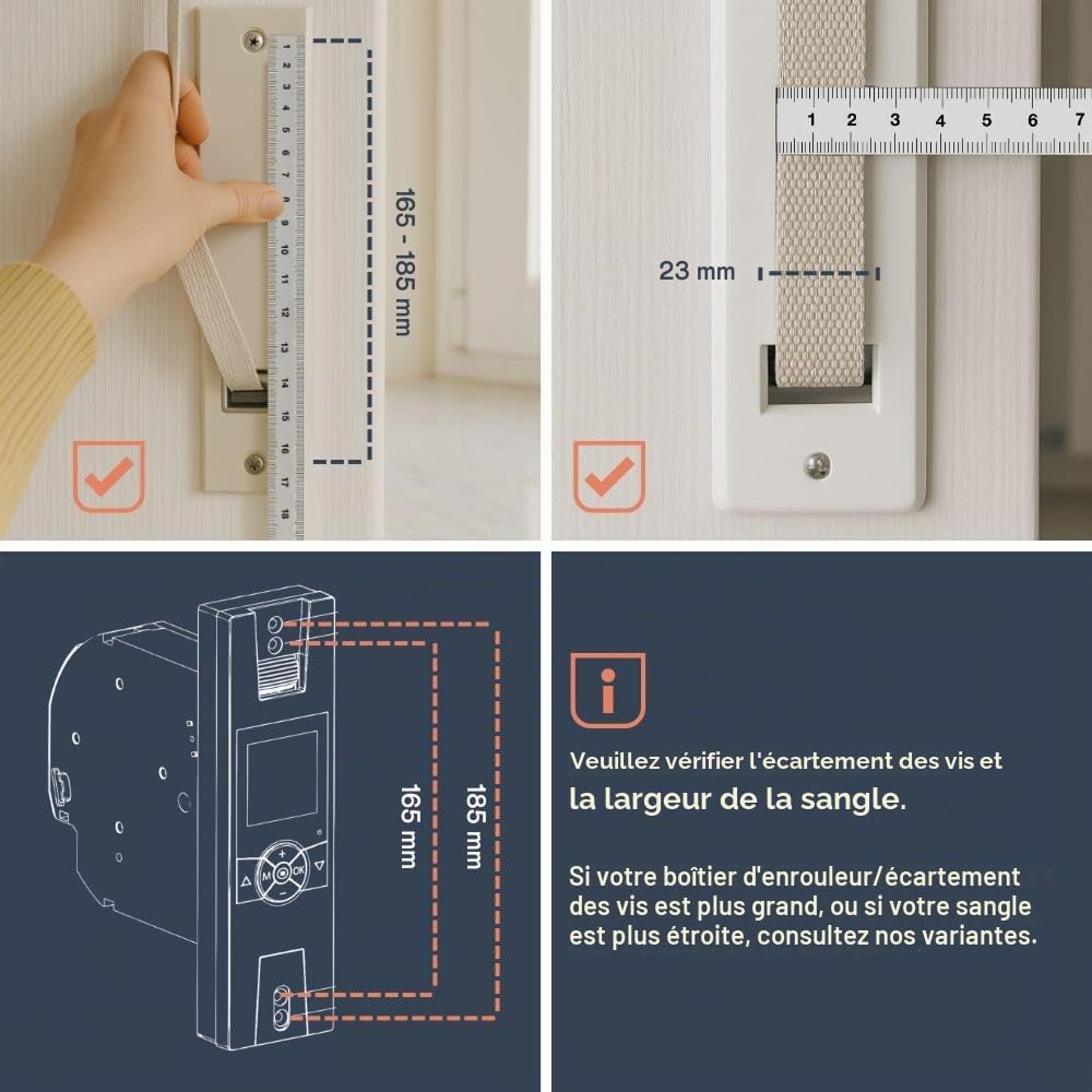Home Pilot - Enrouleur de sangle encastrable Premium connecté pour commande de volet roulant à sangle. Enrouleur volet roulant | Commande vocale | Volet roulant connecté Installation rapide 10182345