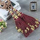 Différentes couleurs d'embrasses pour draperies parsèment vos rideaux, peuvent changer différents styles, donnant aux rideaux un charme unique, tout une belle décoration