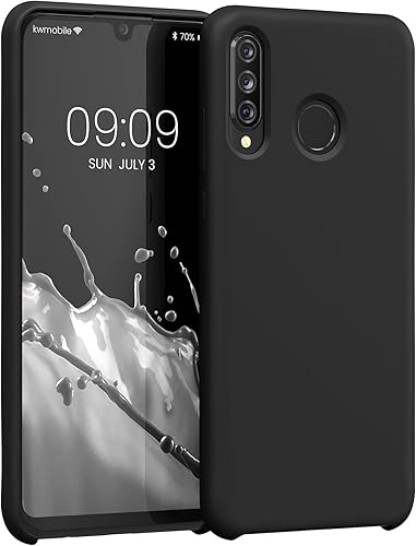 Miniatura 1 de kwmobile Funda compatible con Huawei P30 Lite - Funda de silicona TPU con acabado suave - Negro