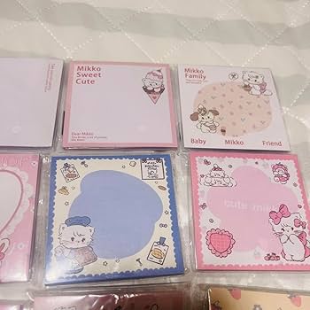 Amazon.co.jp: mikko メモ 付箋 メモ帳 セット ミッコ : 文房具