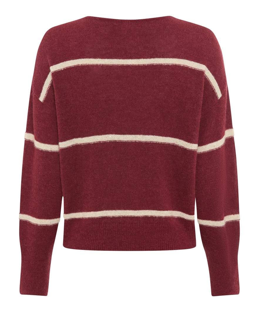 BRAX Sweter pullover Kobiety Style.lisa Lightweight Alpaca Sequins Stripe