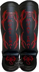 Caneleira Muay Thai Luta Kickboxing boxe Protetor De Canela Sparring Treino Conforto Combate