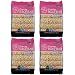 Crunchy Puffed Rice Cracker Bar, Snack Roll Made from Real Rice Gluten-Free, 5 Treats (Pack of 4) - Honey Butter Flavor