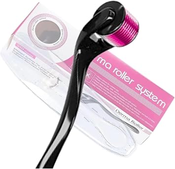 Derma Roller 1.5mm for Hair Growth| Anti Ageing Microneedling Roller for Face Body Scalp| Derma Roller for Men&Women|Micro Needling Roller 540 Titanium Needle Home Use,Acne Marks,Cellulite Treatmment.