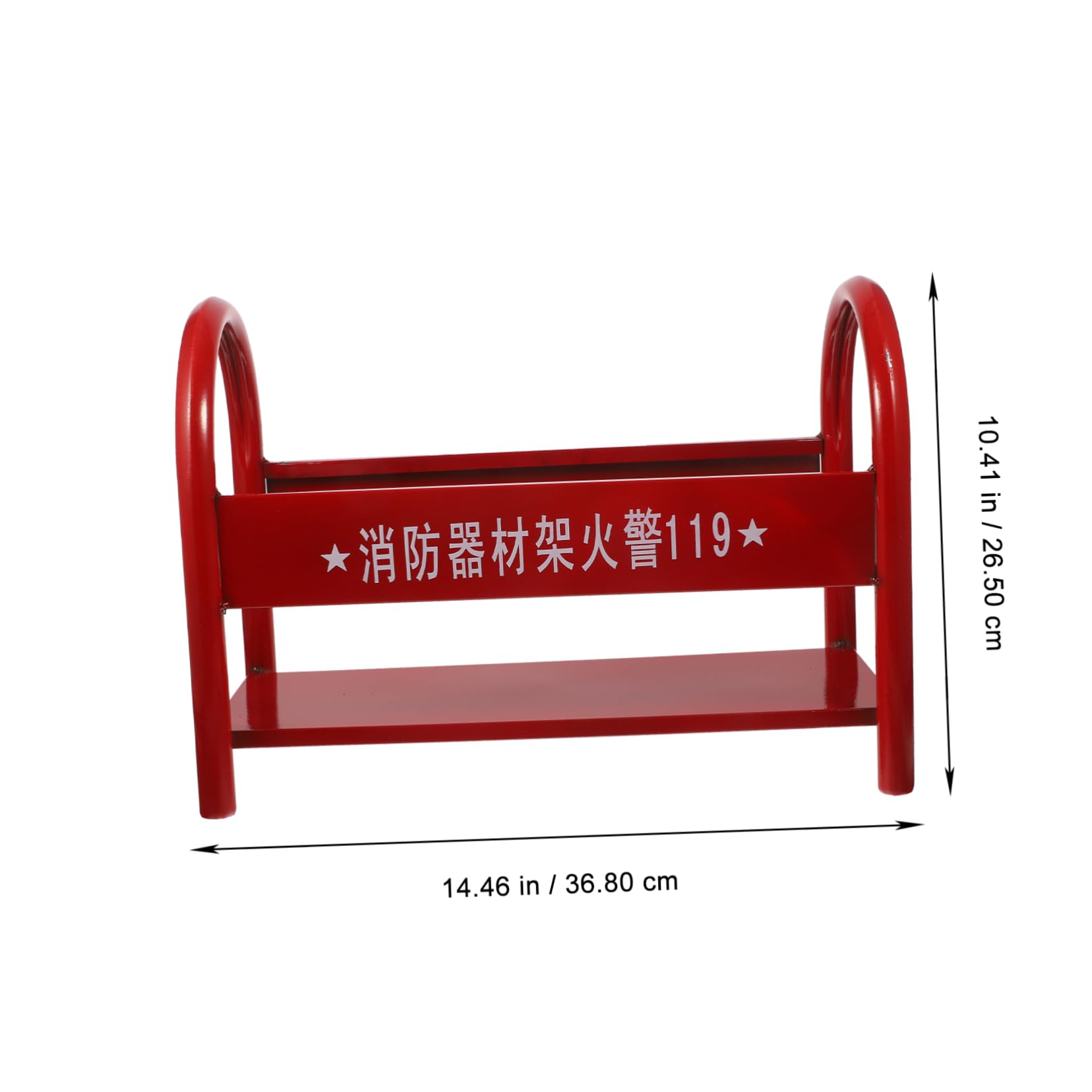 Soporte Metálico para Extintor de Incendios 2-4kg Rojo | Hierro de Alta Resistencia, Estructura Simple y Robusta, Uso en Oficina y Centro Comercial Estilo Aleatorio