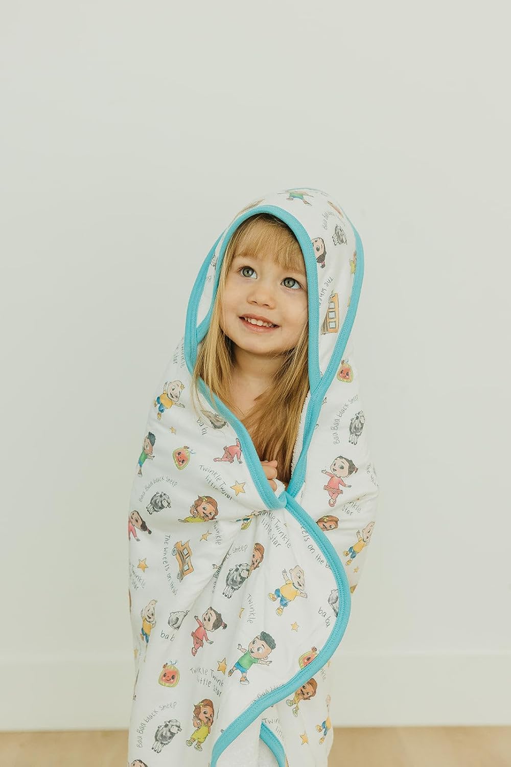 Copper Pearl Premium Knit Hooded Bath Towel CoComelon Friends