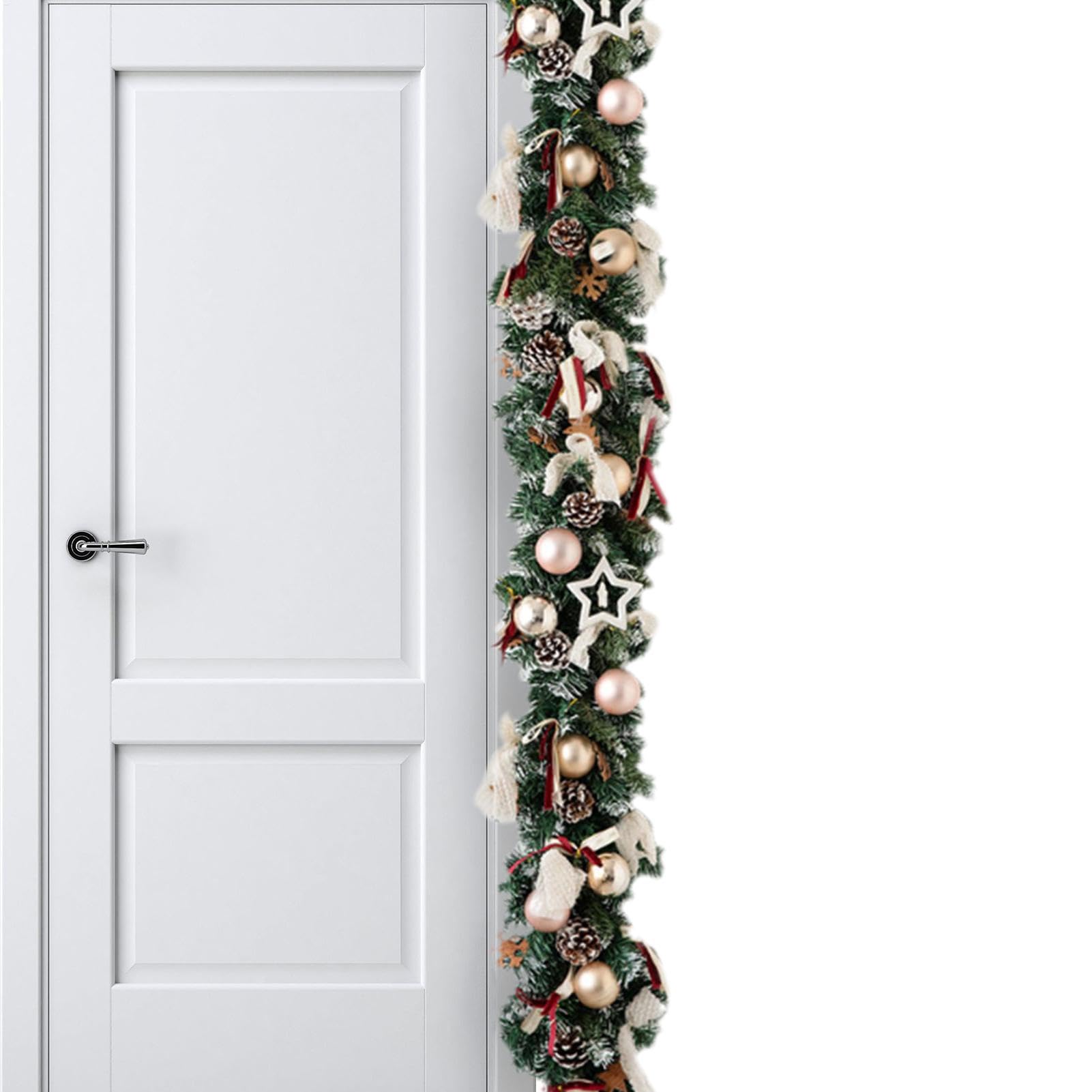 Christmas Garland Ornament, Festival Garland Decor, Rattan Wreath Garland, Pine Cone Garland, Christmas Table Decor, Outdoor Christmas Garland, Indoor Christmas Garland, Christmas Door Garland