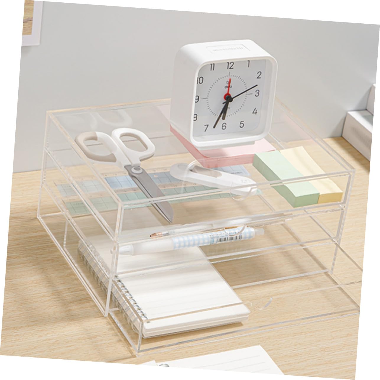 Organizzatore per Scrivania Contenitore per Cosmetici Organizer per Trucco Scatola Portaoggetti Multistrato Adatto per Toeletta e Camera da Letto