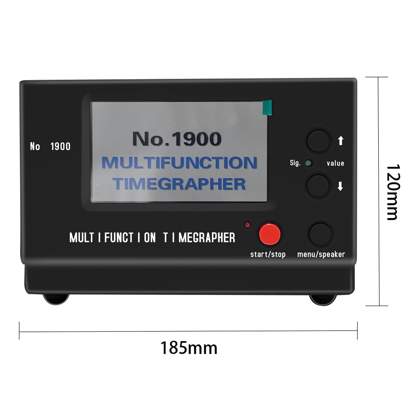 SWANSOFT Timegrapher No.1900, tester multifunzionale per orologi, cronometraggio per orologiaio, strumento di calibrazione per orologi con schermo LCD