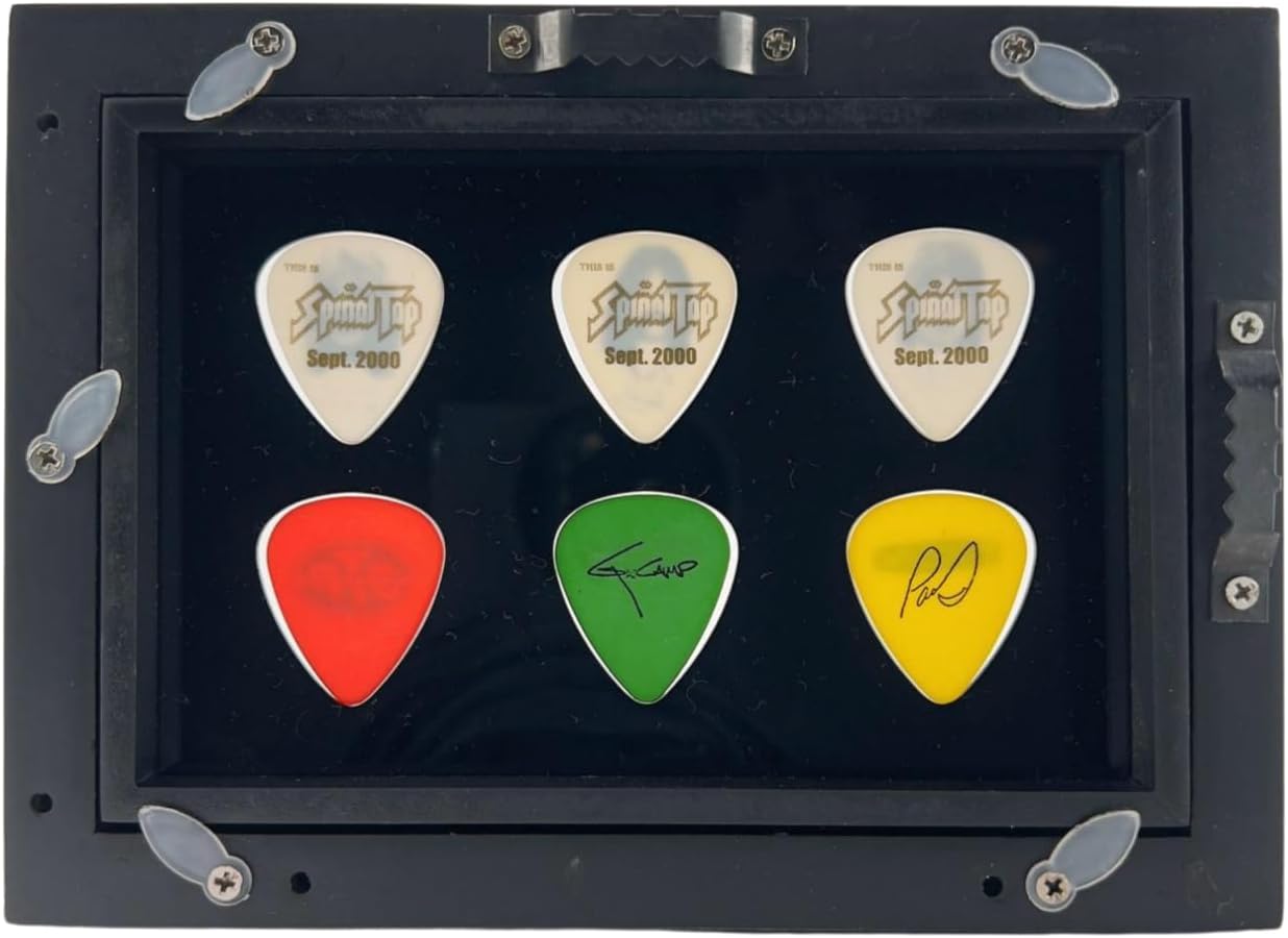 4"" x 6"" DOUBLE SIDED Horizontal Guitar Pick Display Frame - Black - 6 Picks, 4x6HBlk