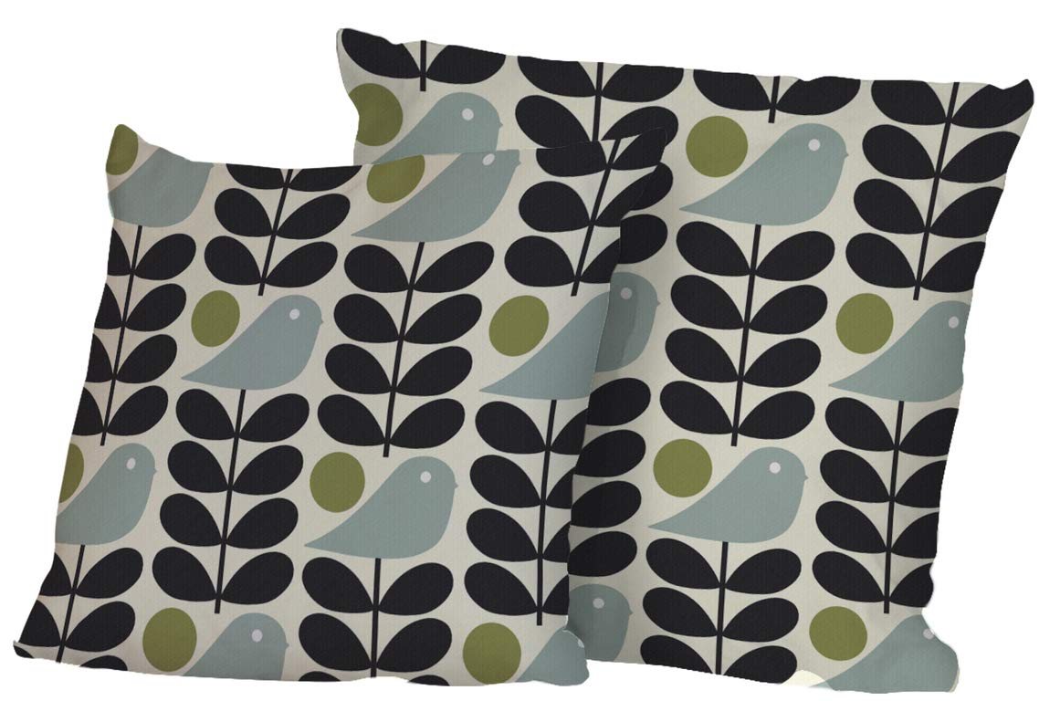 Blinds2Curtains Orla Kiely - Early Bird Granite Cushion 40cm x 40cm