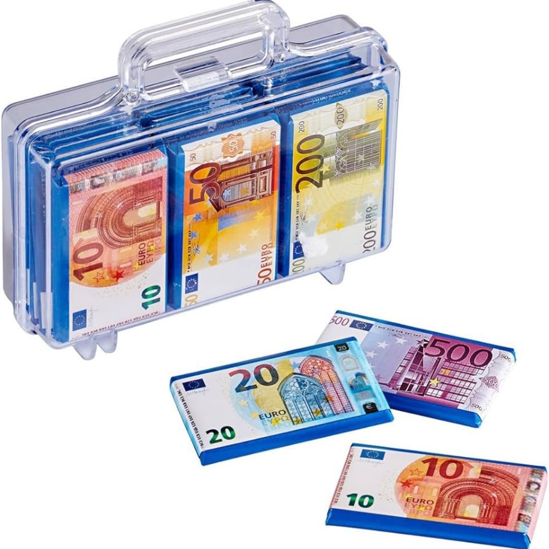 Heidel Euro Koffer groß Schokolade 112 Gramm X 5 STÜCK