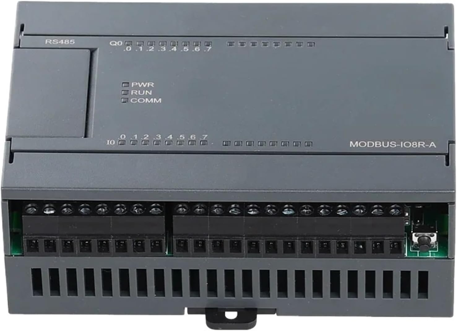 1pcs Modbus-IO8R-A Industrial MODBUS Module RTU Analog Output Relay Module 16I/16O/32I/32T Extensible Module(8DI-8DO 6AI-1AO)