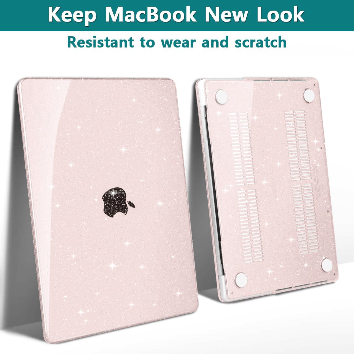 Teryeefi Funda para MacBook Air de 13 pulgadas 2021 2020 2019 2018 versión A2337 M1 A2179 A1932, funda rígida brillante compatible con MacBook Air de 13 pulgadas Retian Touch ID, flor de cerezo con