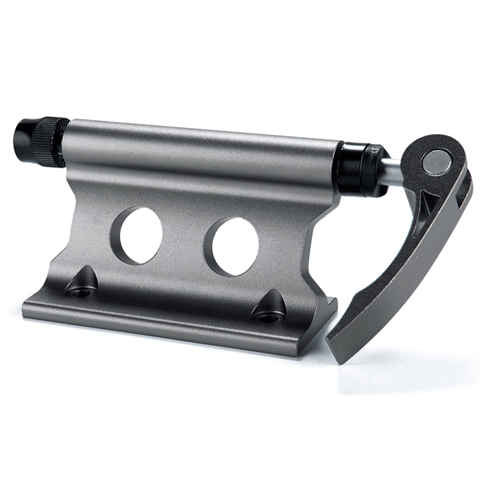 Bike Block Fork Mount Aluminum Alloy Bicycle Front Fork Fixed Clip Luggage Rack Accessories for Truck Bed, Trailer(Dark Titanium)