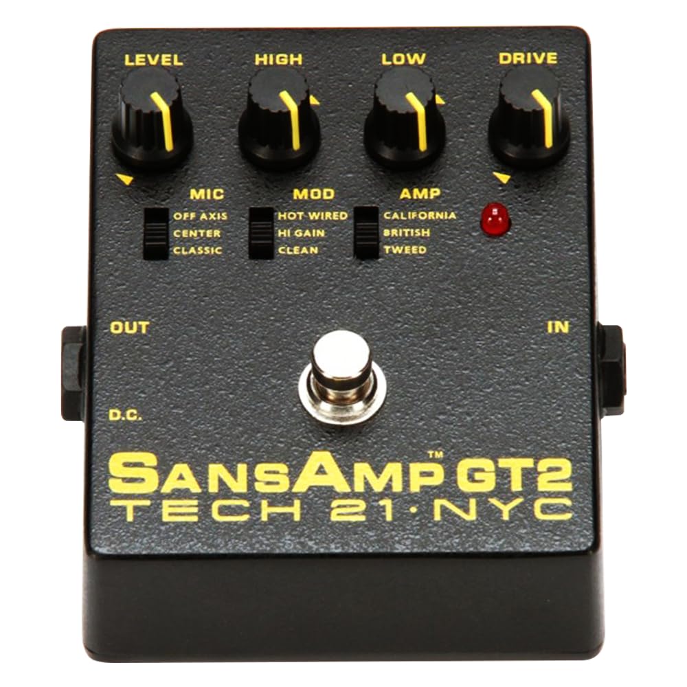 Amazon.com: Tech 21 SansAmp GT2 Tube Amp Emulator Pedal Bundle w