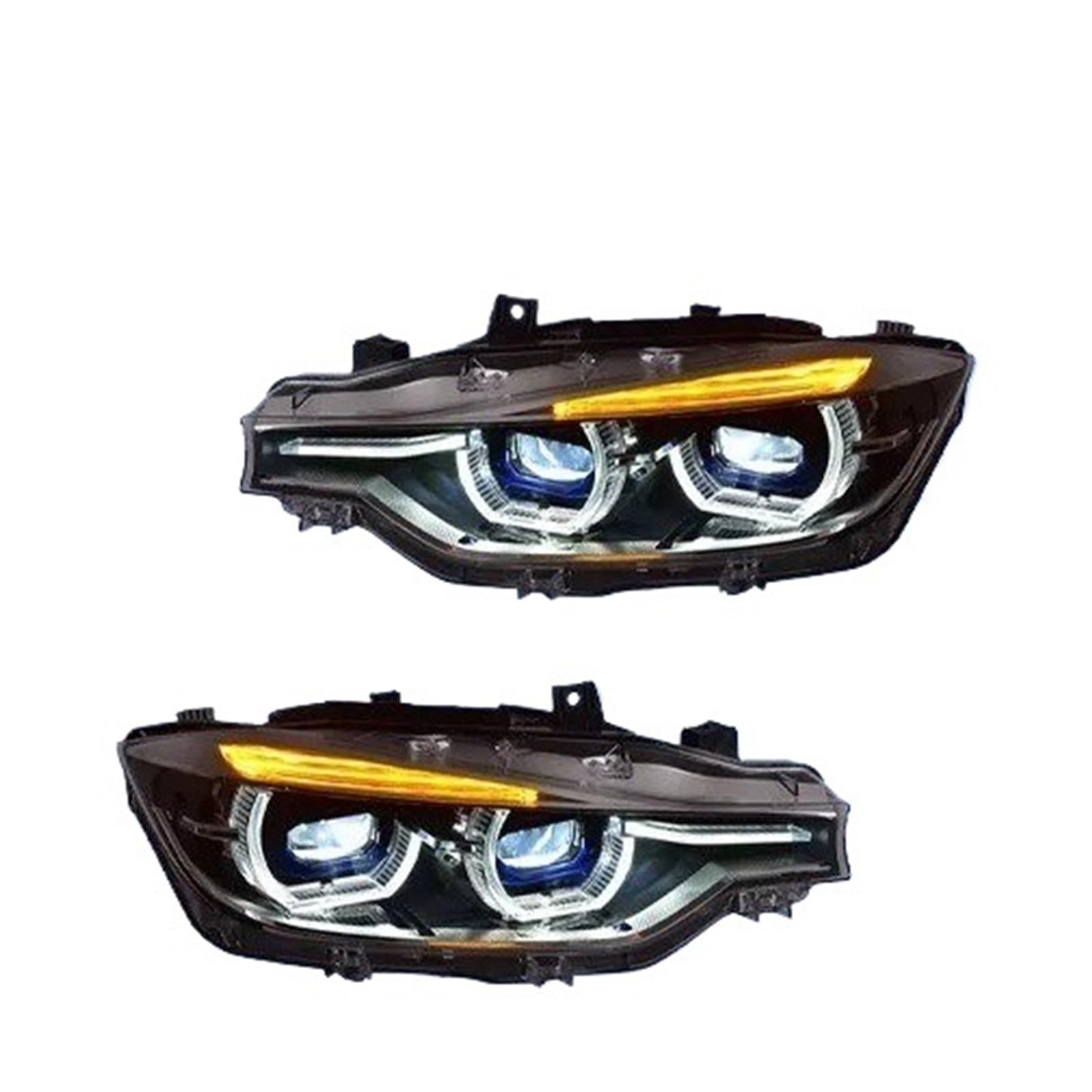 LED Fari anteriori Per BMW Serie 3 F30 F35 320i 325i 330i 2013-2018 Gruppo Fari LED Automatici Aggiornamento Configurazione Lente Proiettore Accessori Faro Anteriore Luce Auto(Halogen User)