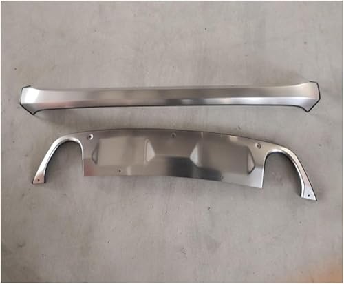 Compatible con Mazda CX-3 CX3 2015 2016 2017 2018 2019 acero inoxidable parachoques delantero trasero cubierta protectora de placa protectora (color