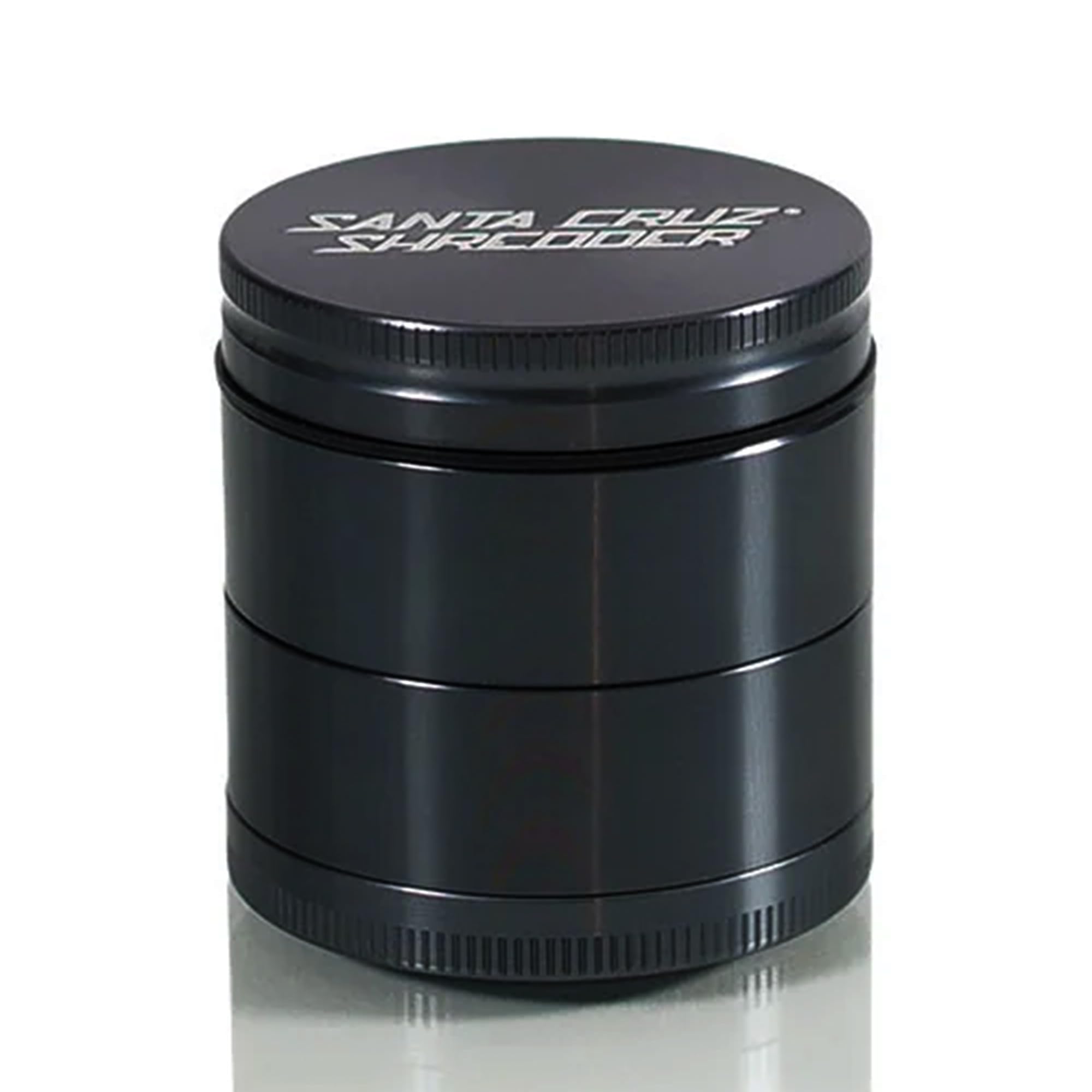 Santa Cruz Shredder Metal Spice Grinder Made in USA (Medium (2.2 Inch), Black)