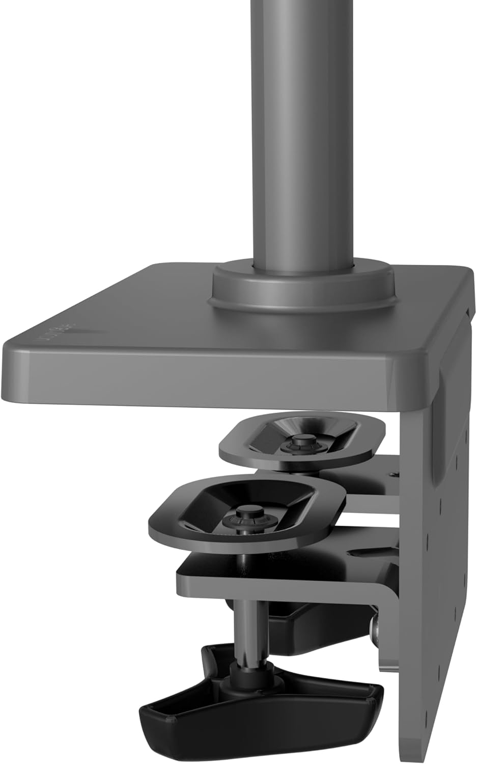 Ergotron – LX Pro Standard Base with 2-Piece Desk Clamp Conversion Kit – Add-on for LX Pro Wall Monitor Arms, Matte Black