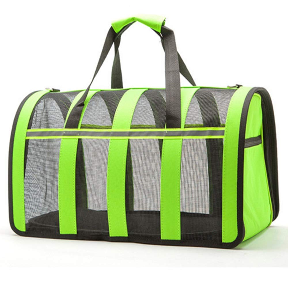 Sac de chien en maille respirante réglable jaune M | Sac à bandoulière animal de compagnie