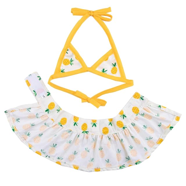 Foto 5 de 8 de Bikinis para perros pequeños, ropa de playa con estampado floral para cachorros