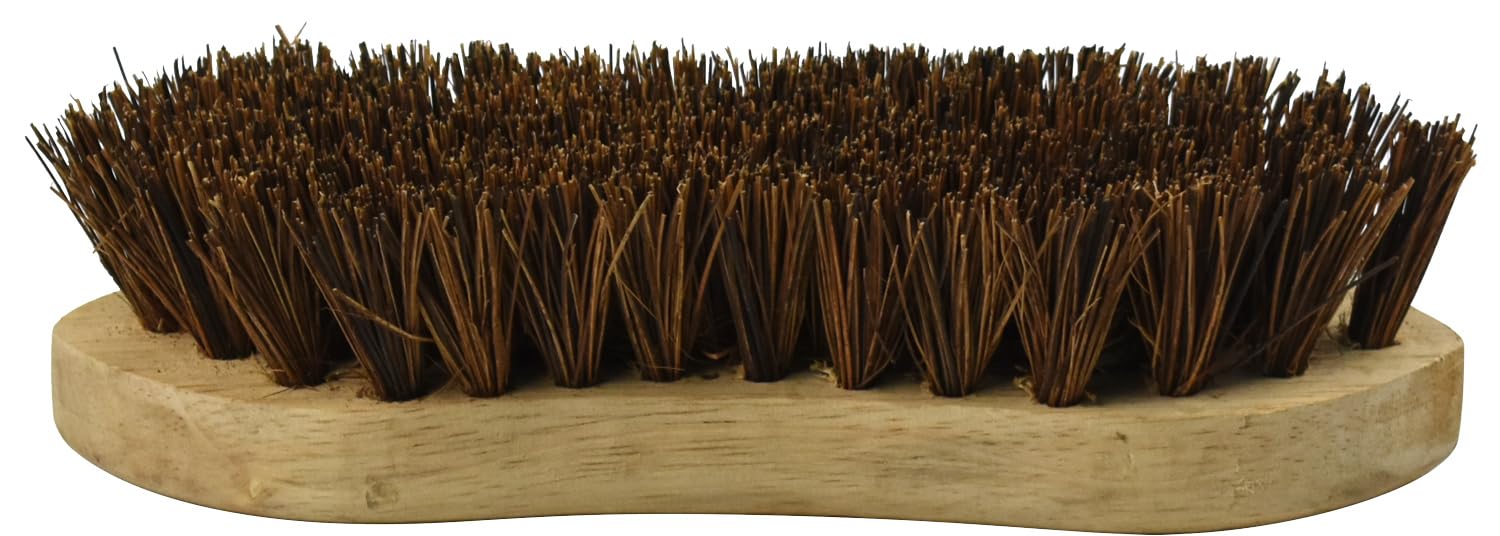Catergold Hand Scrubbing Brush Natural Bassine Bristle & Wood Stiff Deck Scrubber Traditional Design (1)