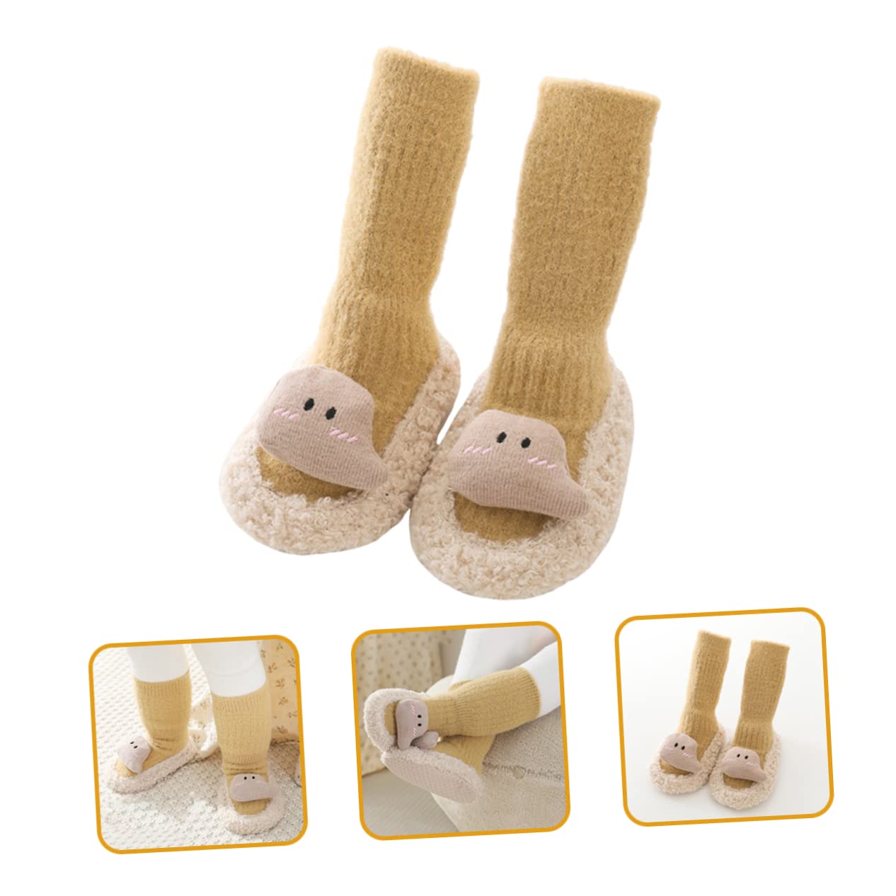 GALPADA 5paare Rutschfeste Socken Mit Cartoon-motiven -socken Für Kleinkinder Für Drinnen Als Babyparty