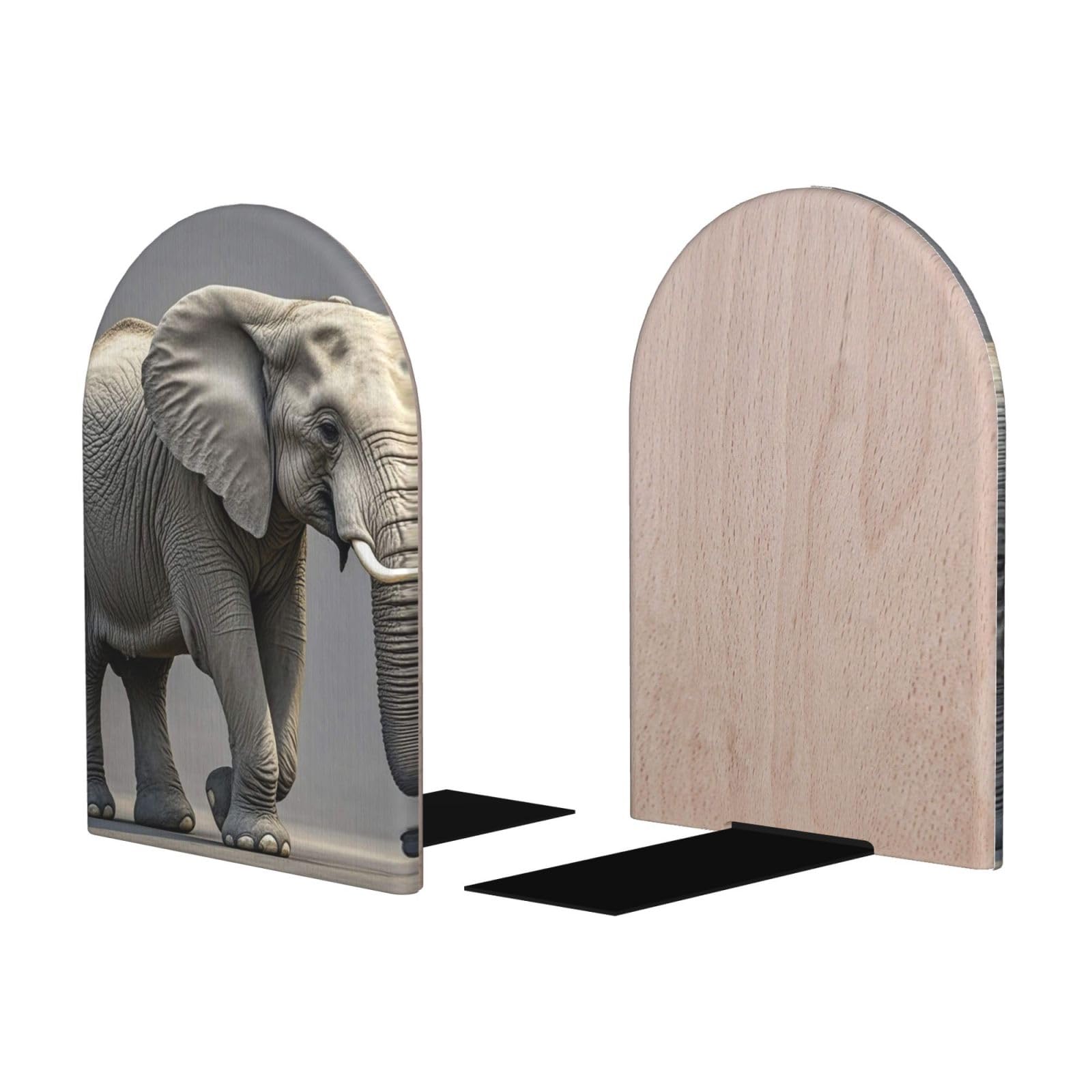 Serre-livres éléphant en bois cadeau idéal pour lecteur