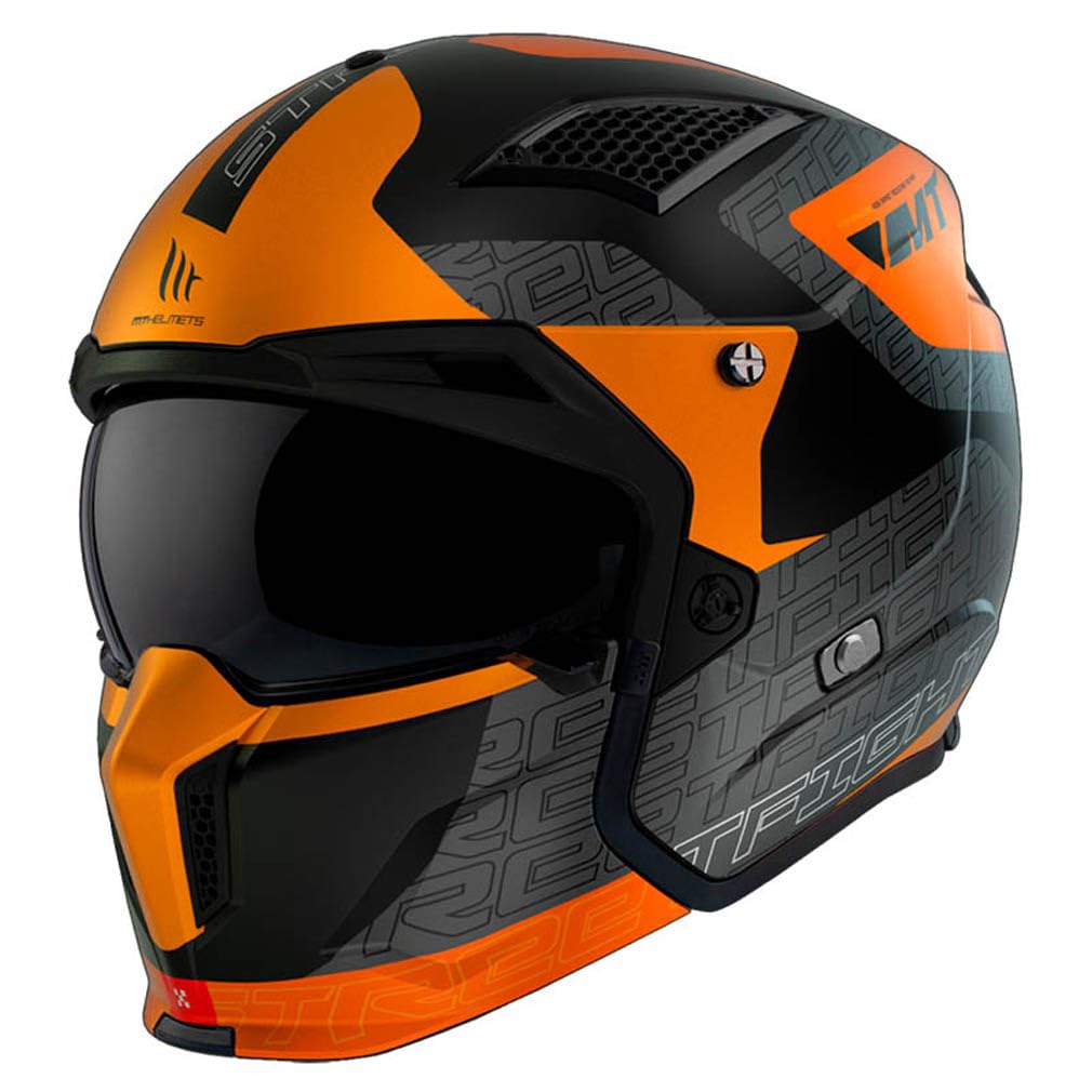 Casco MT Streetfighter SV Totem B4 Mate | Casco de Moto Street Café Racer | Unisex Helmets