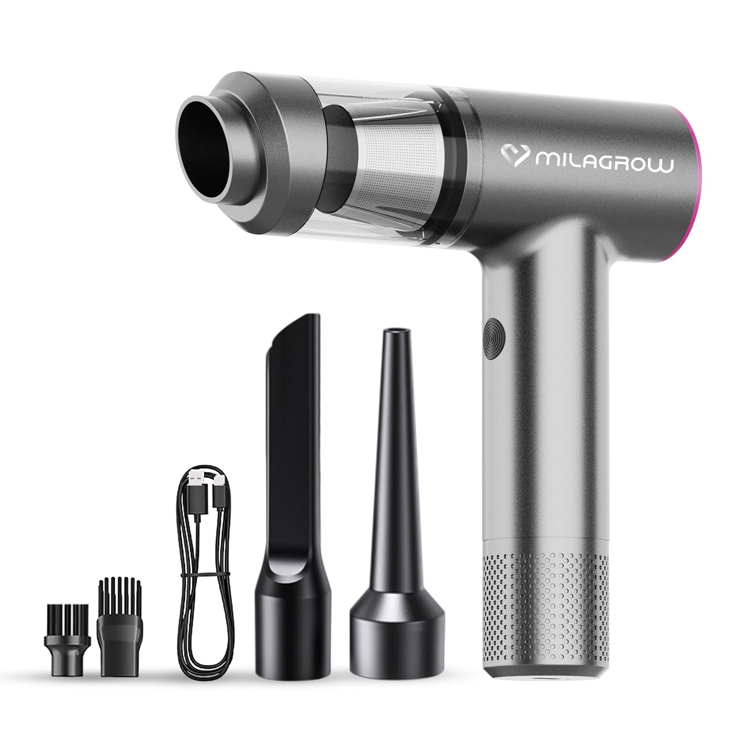 MILAGROW Duster Lux Portable Vacuum Cleaner with Powerful 14000Pa Suction, Handheld Portable Vacuum Cleaner & Blower, Cordless & Rechargeable with Multipurpose Accessories for Car/Home/office/Outdoors-picture-25