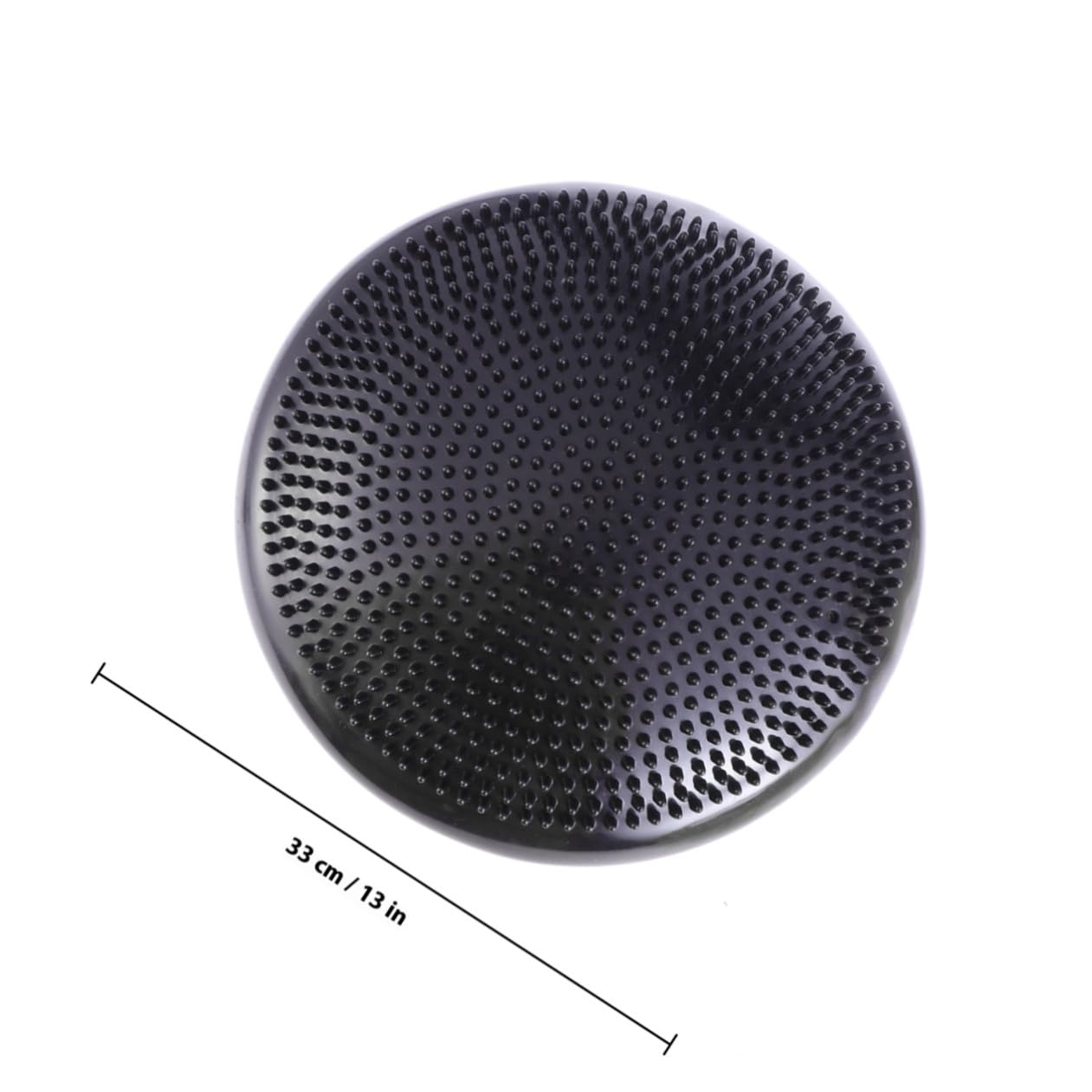 Cuscino Balance Gonfiabile in PVC Nero per Ragazzo Ragazza Seduta | Cuscino Propriocettivo, con Pompa Manuale, Superficie Instabile per Allenare Core e Migliorare l'Equilibrio