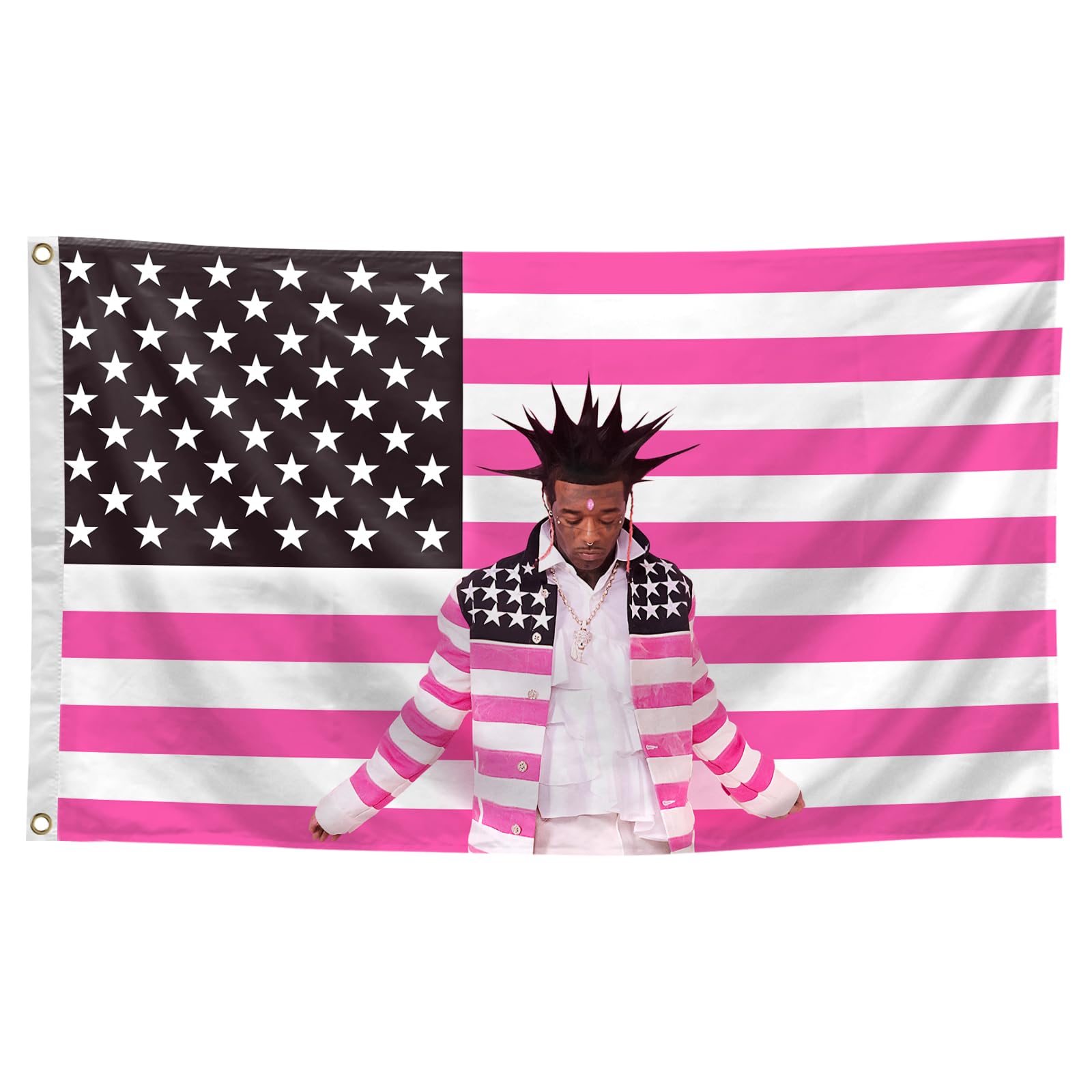 Pink Rapper Album Cover tapestry 3 * 5 Ft Rapper Poster Wall Flag for College Dorm Room Bedroom Men Cave Art Decotion