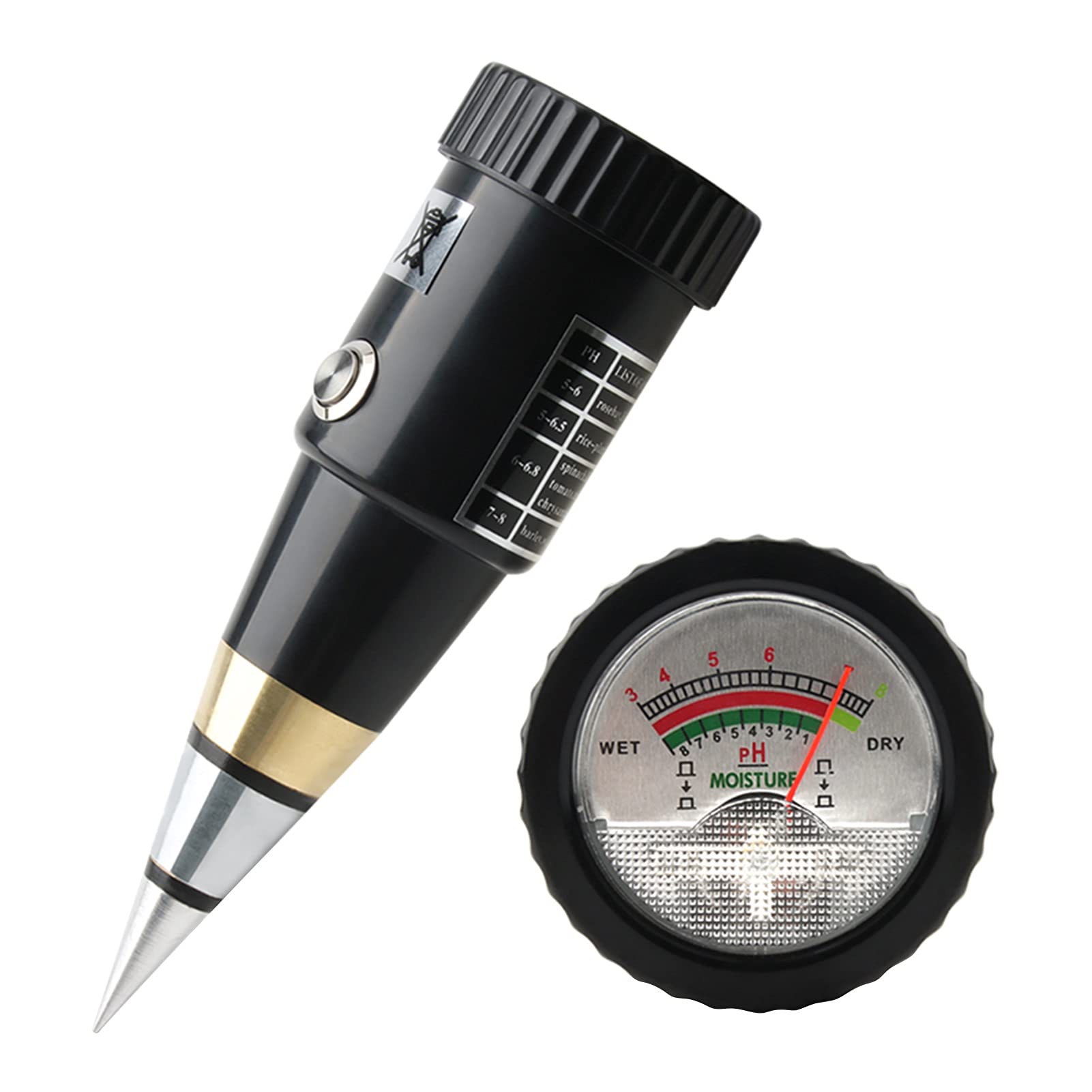 LNHHG Soil PH And Moisture Meter Pointer Soil PH Tester Soil Moisture Gauge With Waterproof Gasket Soil Tester For Garden