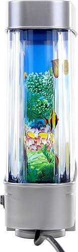 Miniatura 6 de Lightahead Peces tropicales artificiales, delfín, acuario, lámpara decorativa, océano virtual en movimiento (vida marina B)