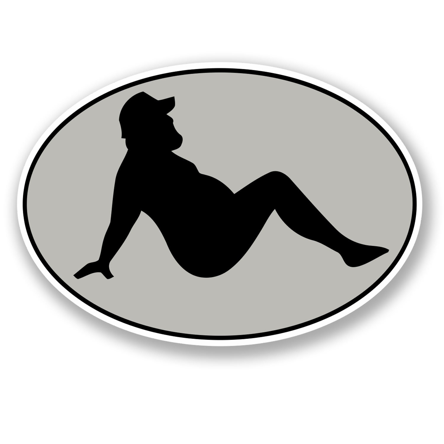 Destinationvinyl Multi 2 X 10Cm Sexy Beer Belly Man Joke Stickers - Bumper Sticker Decal Car 4X4#5578