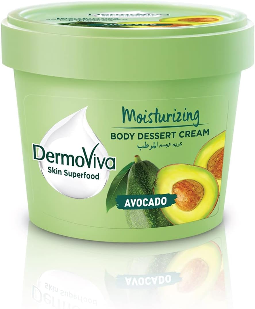 DermoViva Moisturizing Body Dessert Avocado Cream - 140 ml
