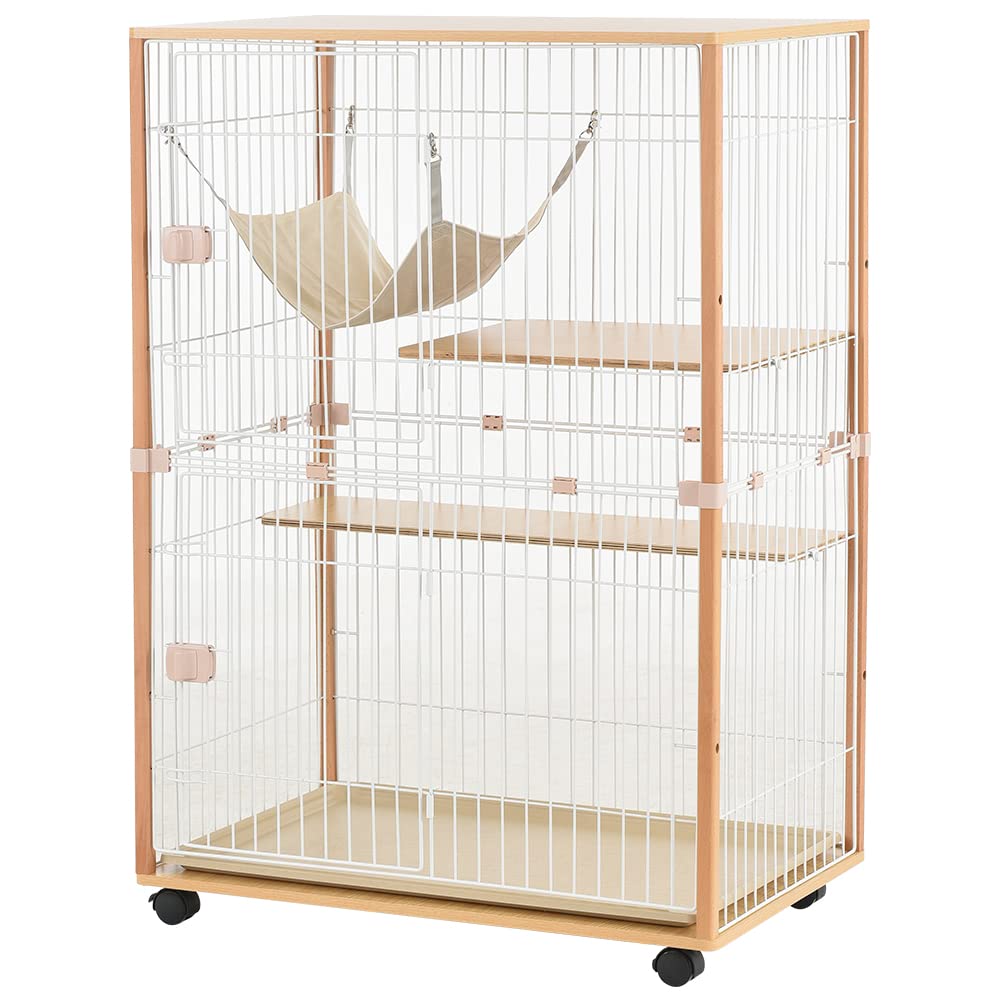 Amazon.co.jp: 猫 キャットケージ ケージ 木製 キャットハウス ネコ
