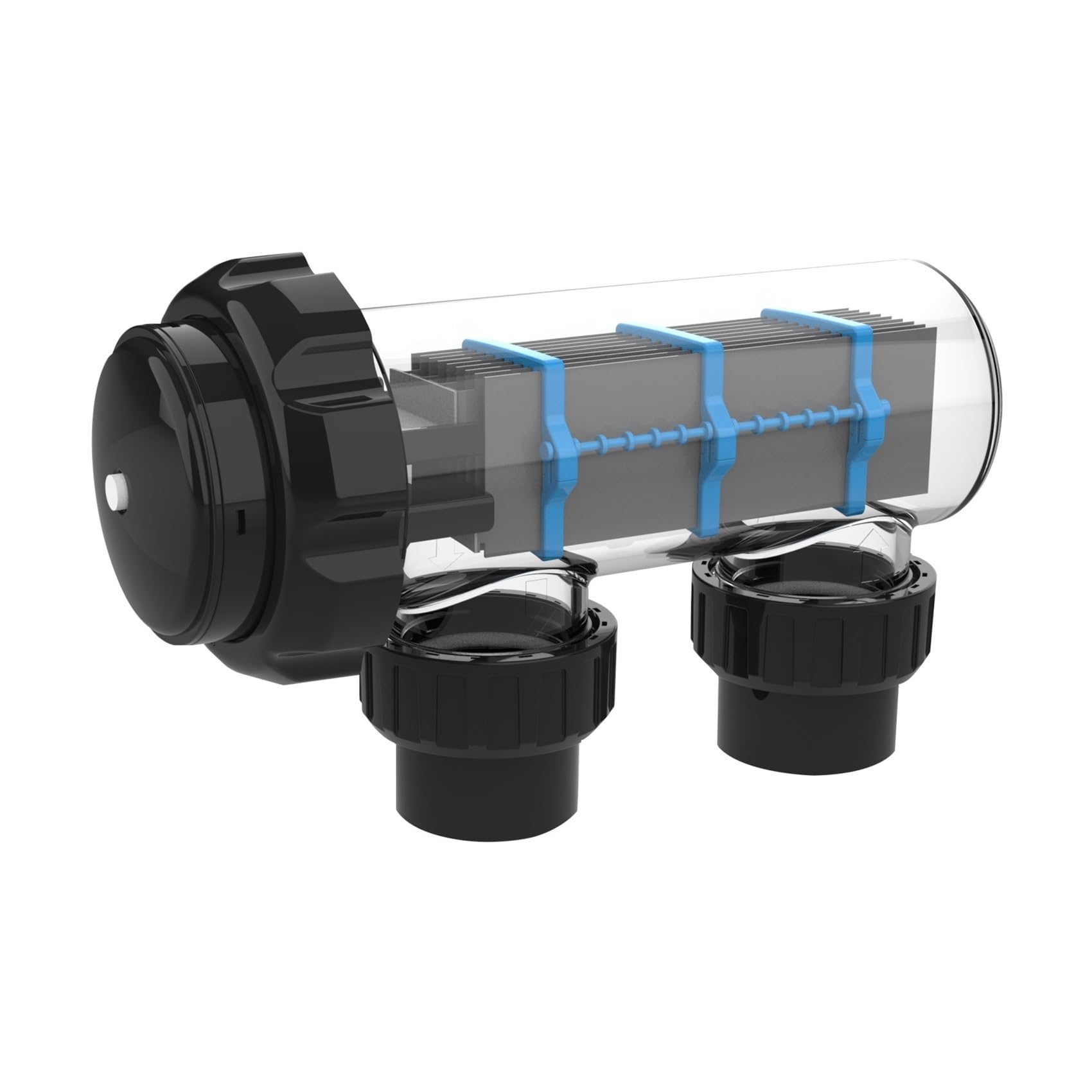 20 G De Cloro/Hora Piscina Célula Cloro Salino Acrílica Transparente Procesamiento De Alta Eficiencia