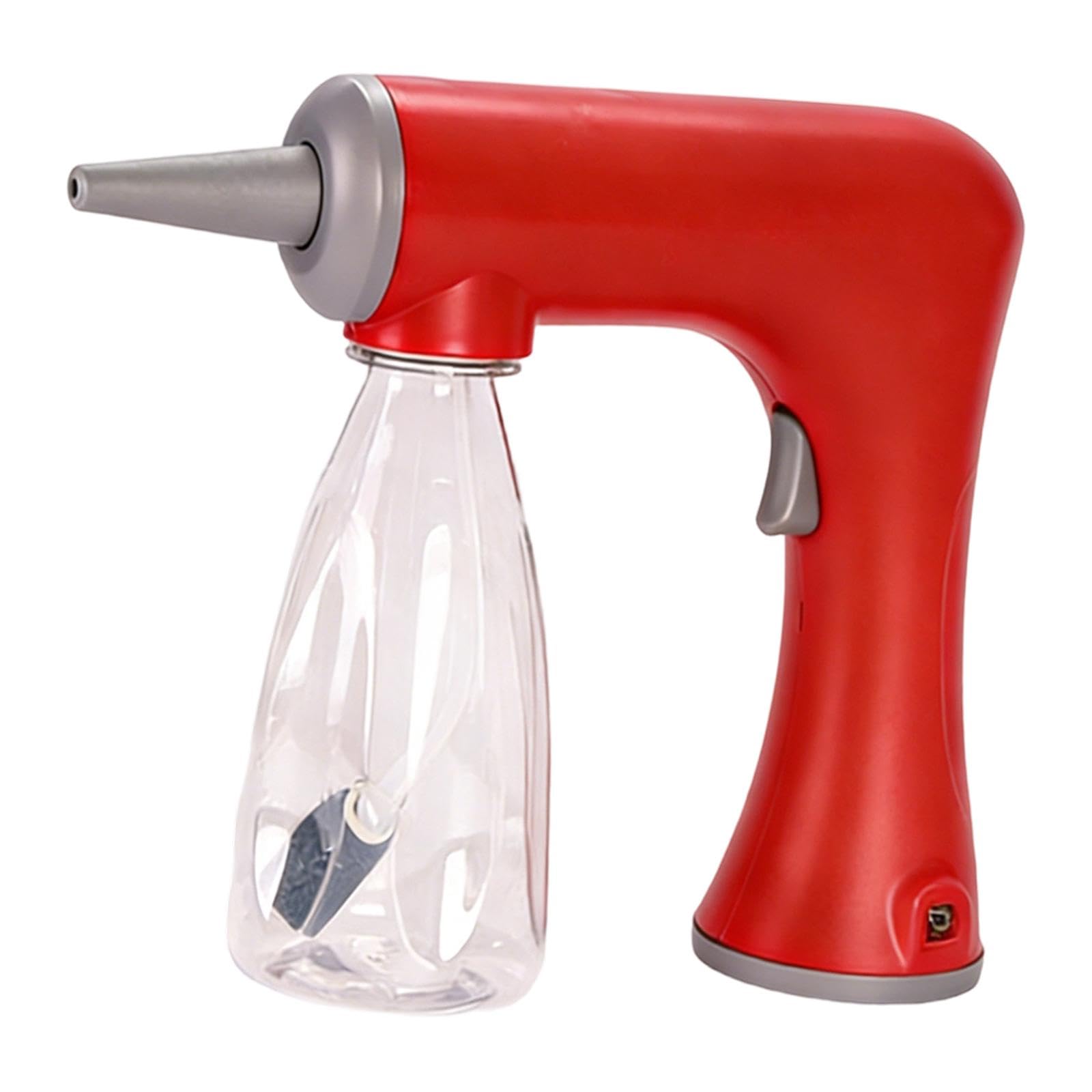 Elektrische Schaummaschine, Dauerwellengerät, Kabelloses, Wiederaufladbares Styling Zubehör Aus PP Material, Geeignet für Friseursalons, Rot