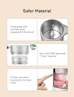 Vista 3 de BabyCozy - Máquina de alimentos para bebés, procesador de alimentos 5 en 1 para bebés, vaporizador, licuadora, acero inoxidable 304, 2 vaporizadores