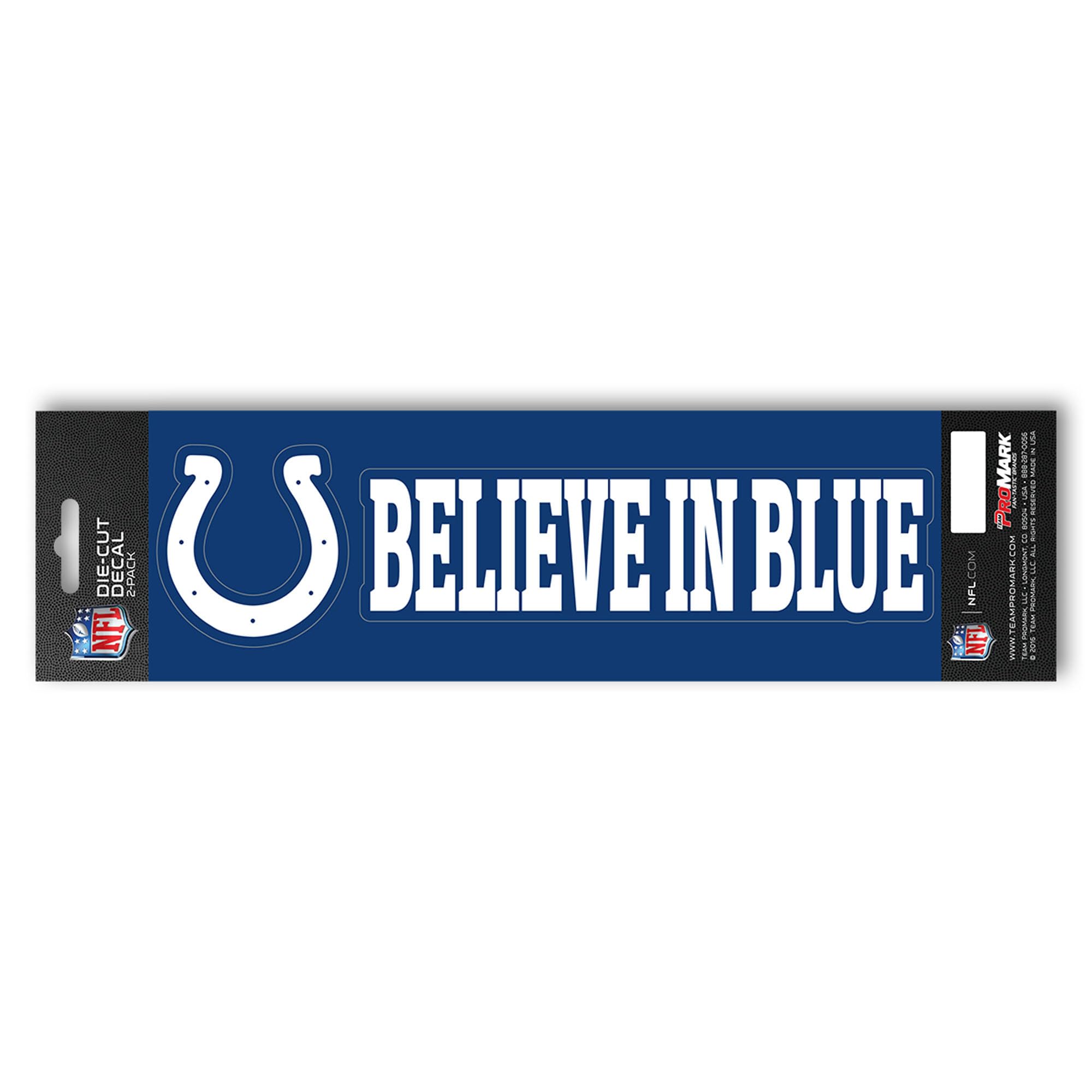 Promark NFL - Indianapolis Colts Team slogan kalkomania 7,5 cm x 30,5 cm
