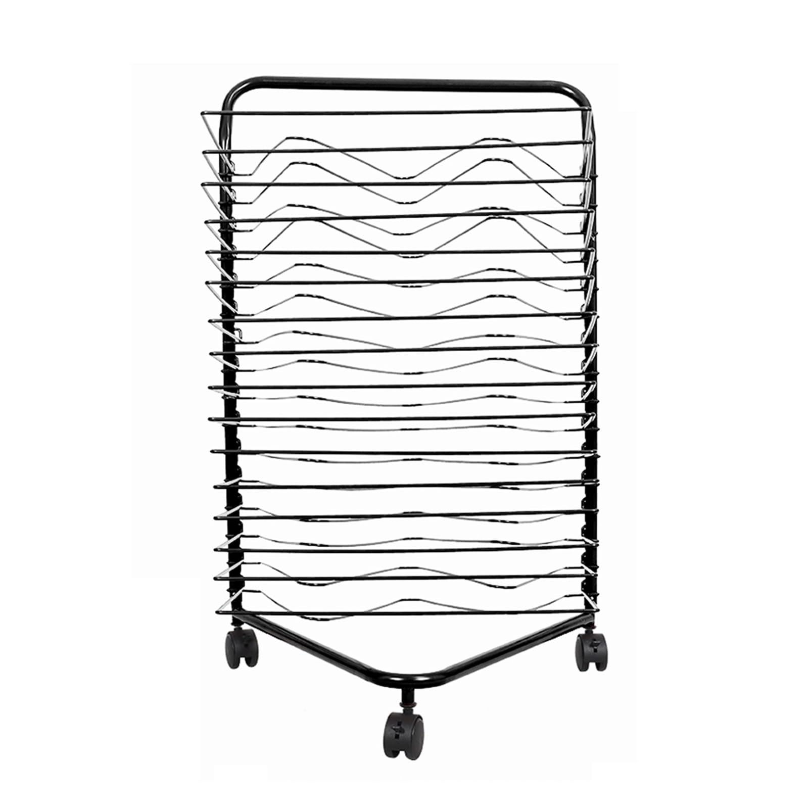 Aioneer Art Drying Rack, with 16 Removable Shelves, Metal Art Storage Rack, Stackable Drawing Art Rack, Suitable for Classrooms, Art Studios and Homes
