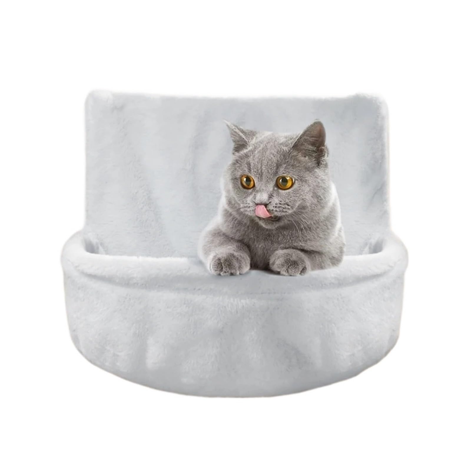 Letto For Gatti Pieghevole Accogliente Con Radiatore Sedia Schienale Amaca For Sacco A Pelo Ringhiera Struttura Del In Metallo Nido For Il Massimo Comfort Stabile E Confortevole(Gray)