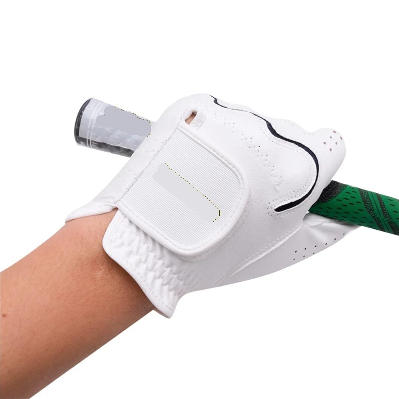 Générique Gants de Golf en Microfibre Blancs for Hommes, Extensibles, Respirants, antidérapants, à séchage Rapide, Doux, Design d'entraînement, compatibles avec la Main Gauche