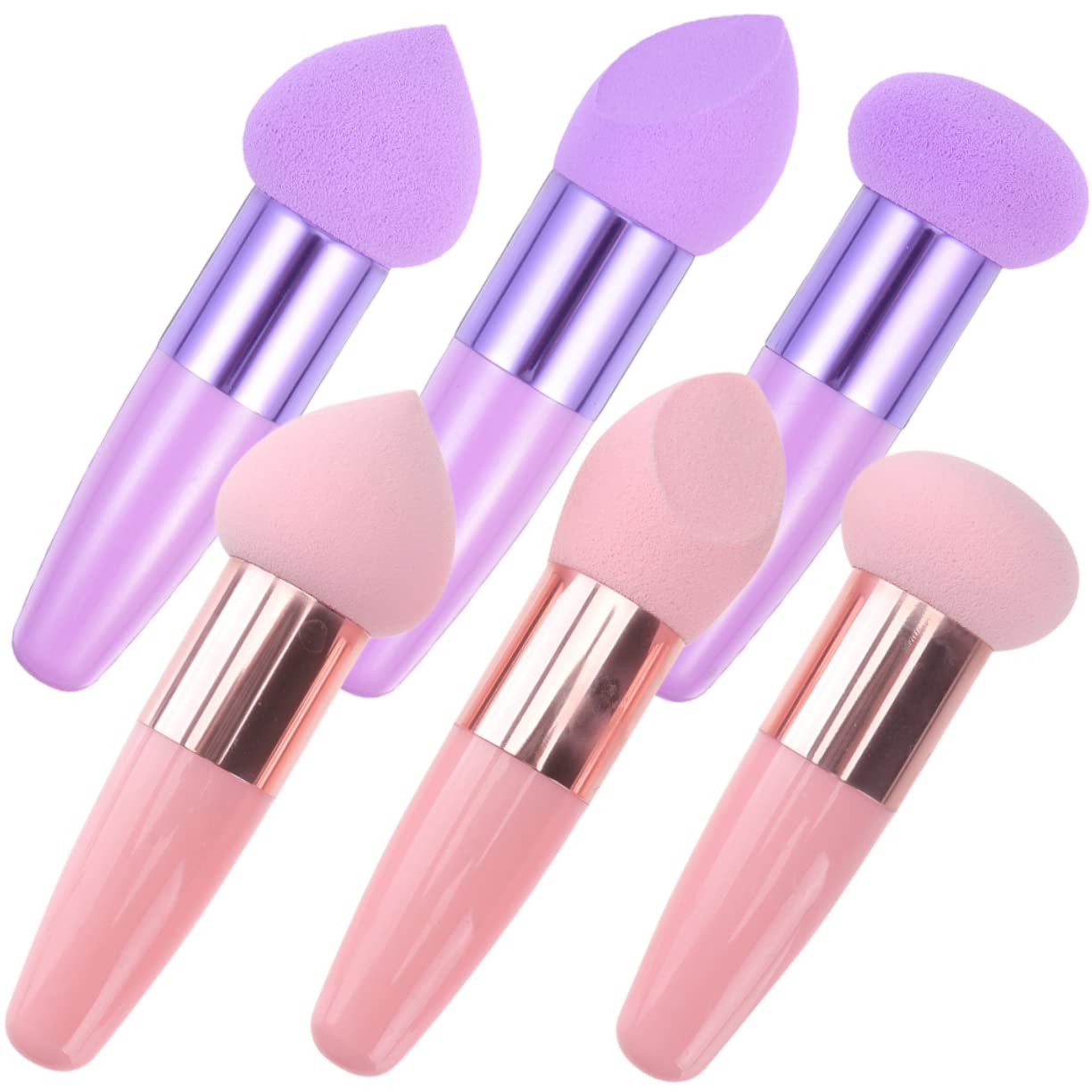 minkissy 30pezzi Spugnette Per Fondotinta e Pennelli Per Make-up Multifunzionali Strumenti Cosmetici Per Applicazione Facile e Precisa Per Casa e Salone Di Bellezza