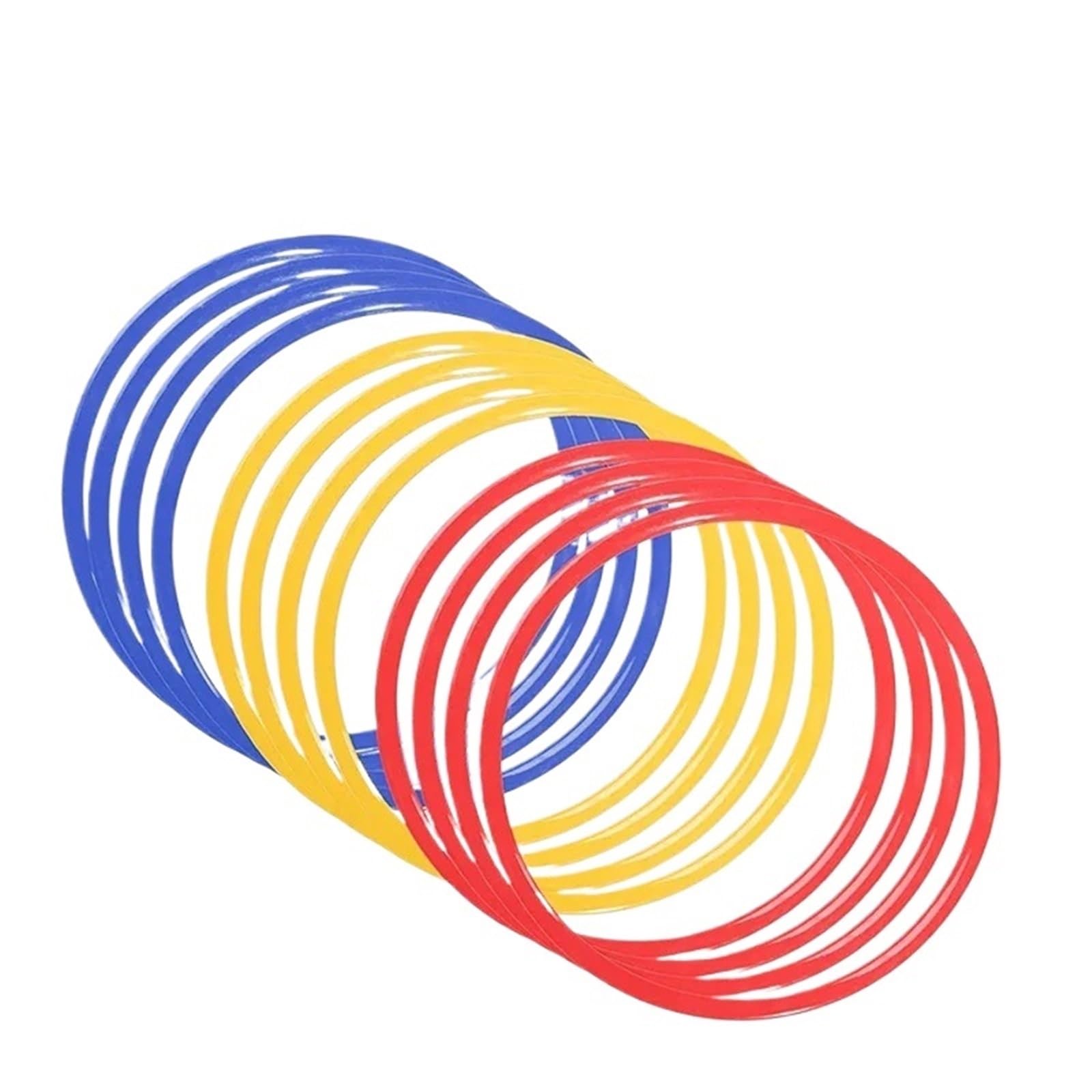 Giochi di Lancio per Bambini 5/12 Pezzi Anello di Allenamento for l'agilità Anello di Allenamento for l'agilità della velocità del Calcio Portatile(12pcs 40cm)